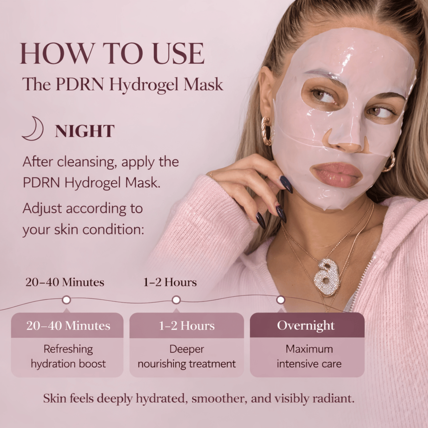 PDRN Hydrogel Mask(4 Pack) by Koa Luxe