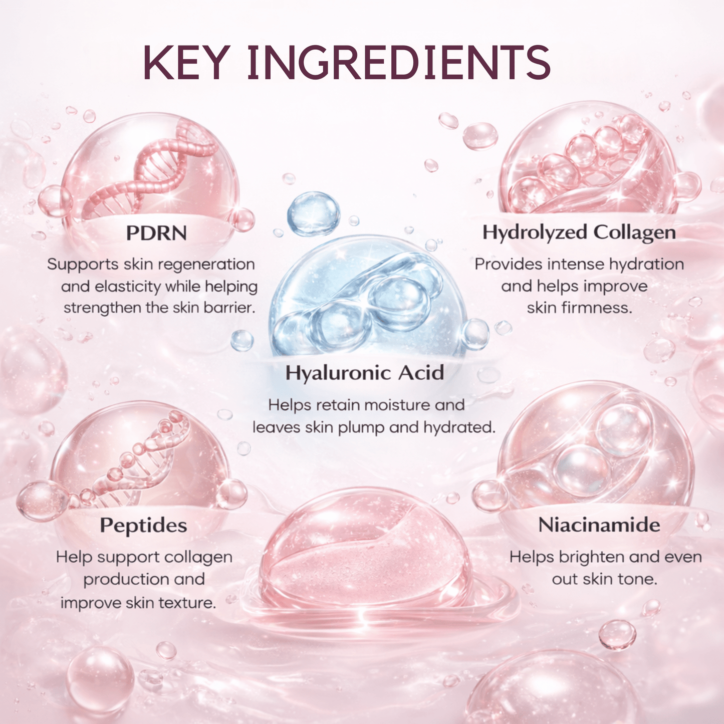 PDRN Hydrogel Mask(4 Pack) by Koa Luxe