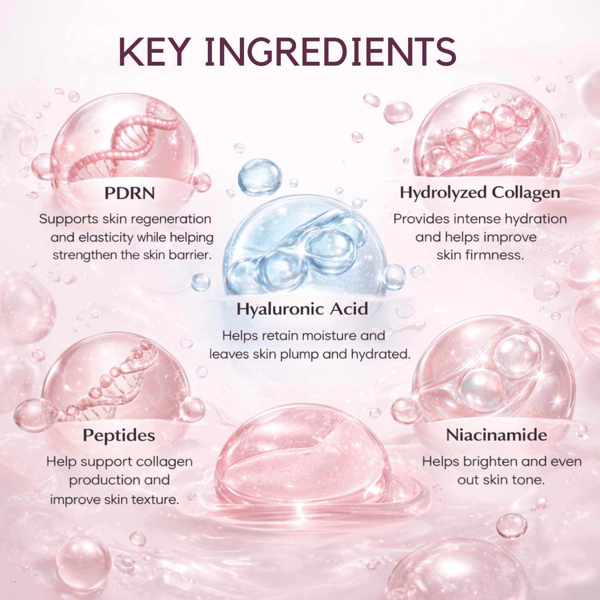 PDRN Hydrogel Mask(4 Pack) by Koa Luxe