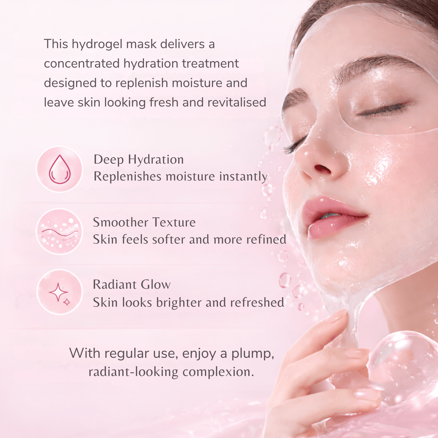 PDRN Hydrogel Mask(4 Pack) by Koa Luxe
