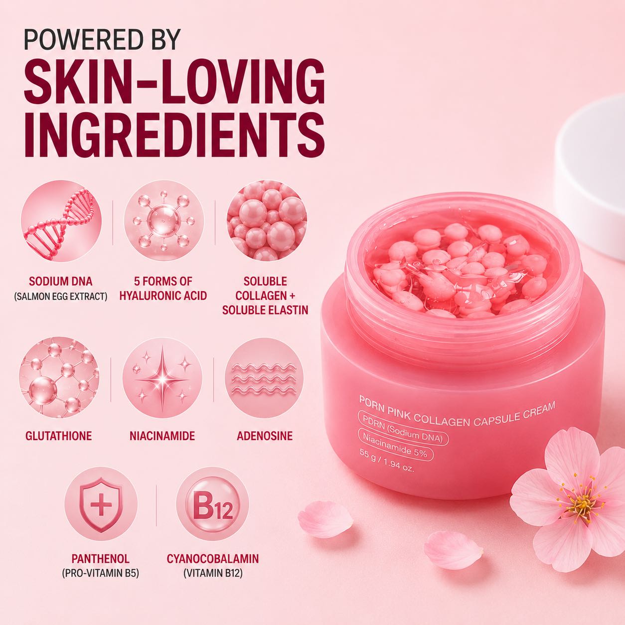Koaluxe™ PDRN Collagen Capsule Cream